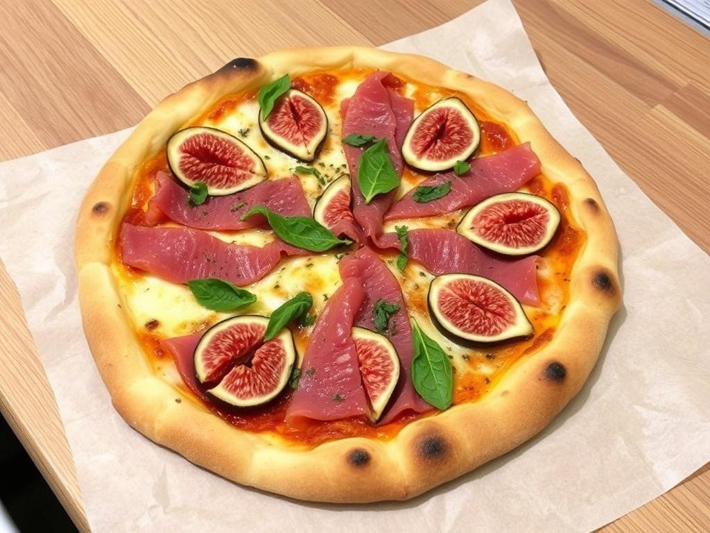 Пицца с пармской ветчиной и инжиром: изысканное сочетание