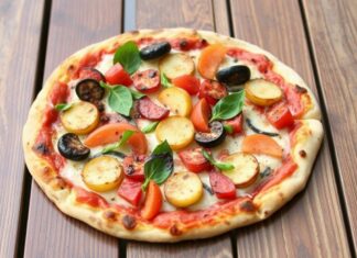 Пицца на тонком тесте с овощами гриль: летний вариант, который освежит ужин