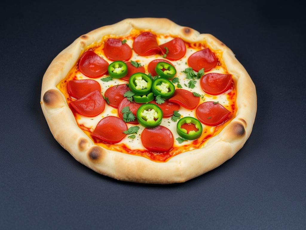 Пицца с салями и халапеньо: острота по‑мексикански