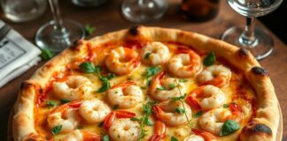 Пицца с креветками в чесночном масле: изысканный выбор для романтического вечера