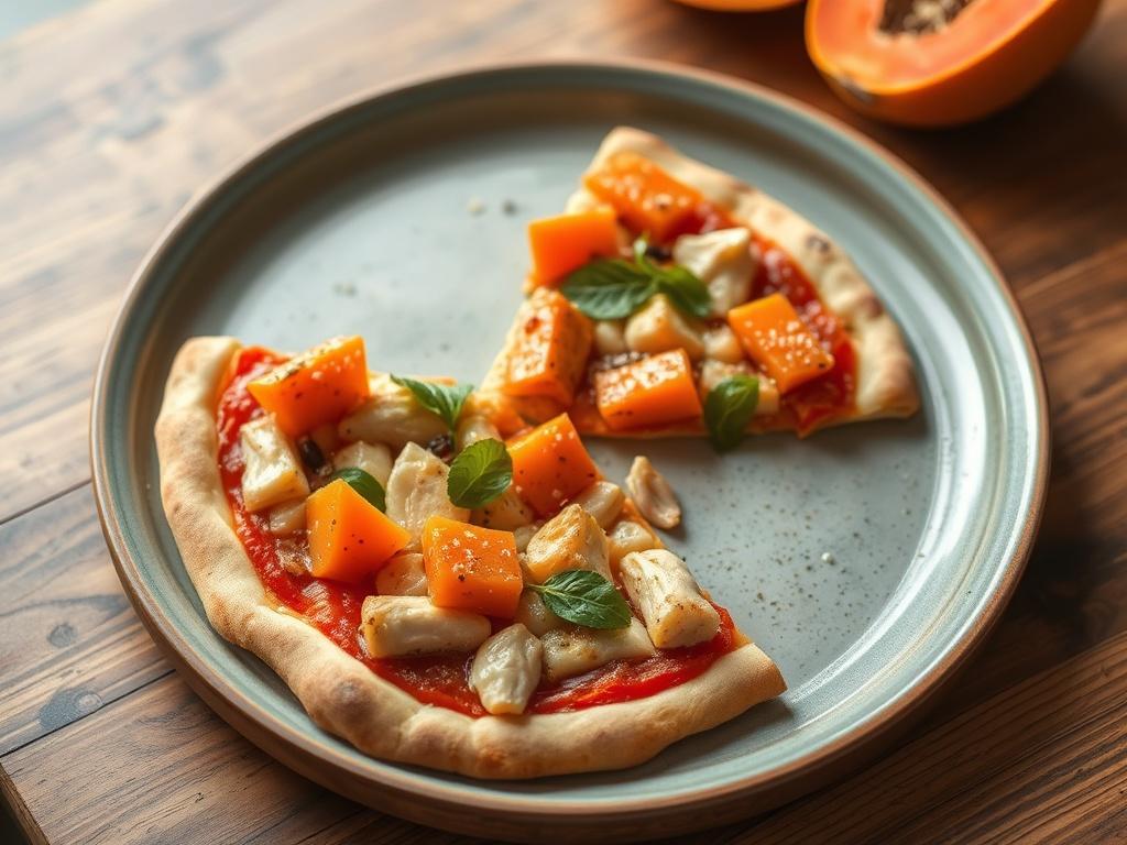 Пицца с папайей и курицей: тропический вкус, который перевернет вечер