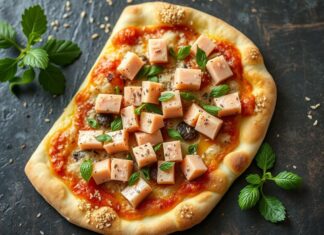 Пицца с кунжутом и тунцом: как превратить простой перекус в вечерний хит