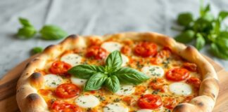 Игра вкусов: пицца с базиликом и страчателлой