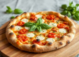 Игра вкусов: пицца с базиликом и страчателлой