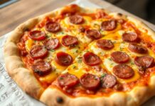 Пицца с копчёной колбасой и горчицей: пикантный вкус, который становится любимцем кухни Пицца с копчёной колбасой и горчицей: пикантный вкус, который становится любимцем кухни