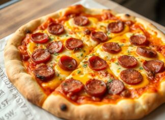 Пицца с копчёной колбасой и горчицей: пикантный вкус, который становится любимцем кухни