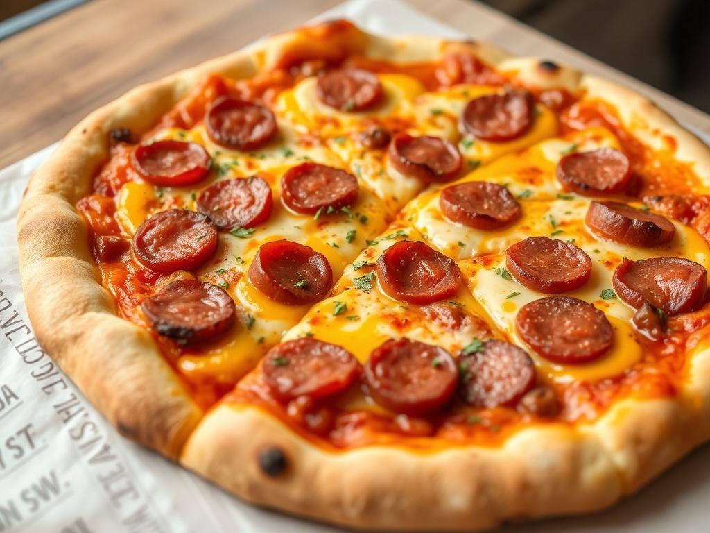 Пицца с копчёной колбасой и горчицей: пикантный вкус, который становится любимцем кухни