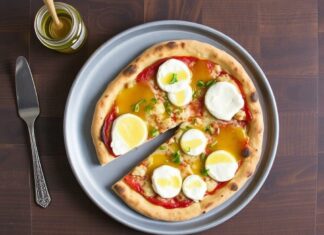 Пицца с рикоттой и мёдом: сладкий и солёный баланс