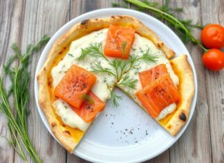 Пицца с лососем и укропом: лёгкость и польза океана