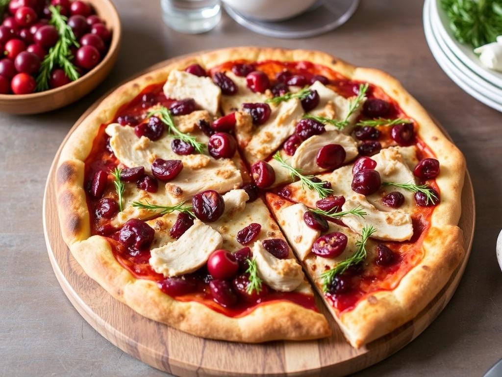 Пицца с индейкой и брусникой: необычное сочетание для праздничного стола