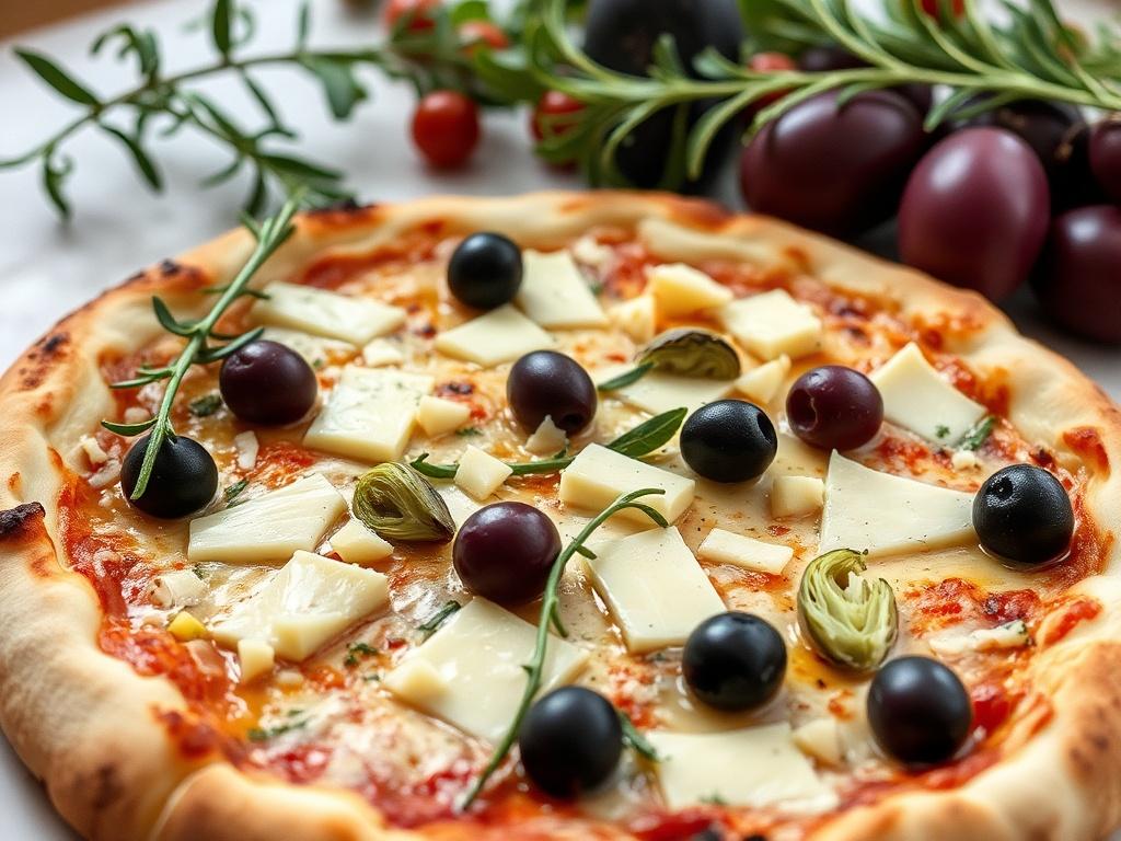 Пицца с артишоками, маслинами и пармезаном: средиземноморское настроение