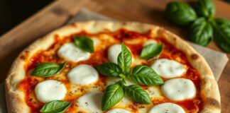 Пицца с моцареллой и базиликом: простота Италии в каждом слое