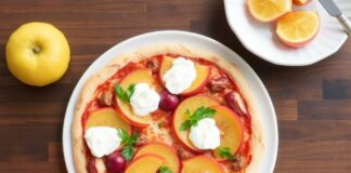 Осенний десерт-пицца: айва и рикотта — простой рецепт на холодные вечера