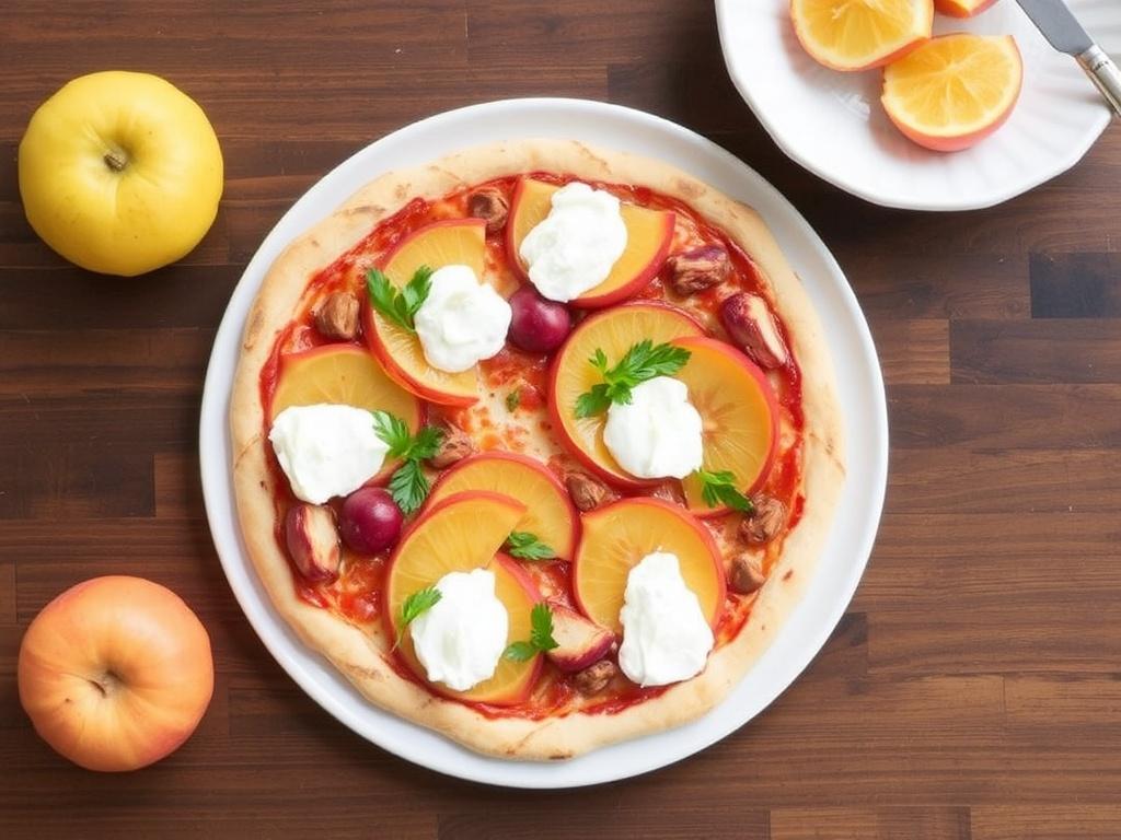 Осенний десерт-пицца: айва и рикотта — простой рецепт на холодные вечера