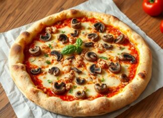 Пицца с шампиньонами и пармезаном: итальянский стиль, который покоряет сердце за кружкой вина