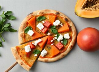 Пицца с папайей и фетой: неожиданный баланс сладкого и солёного