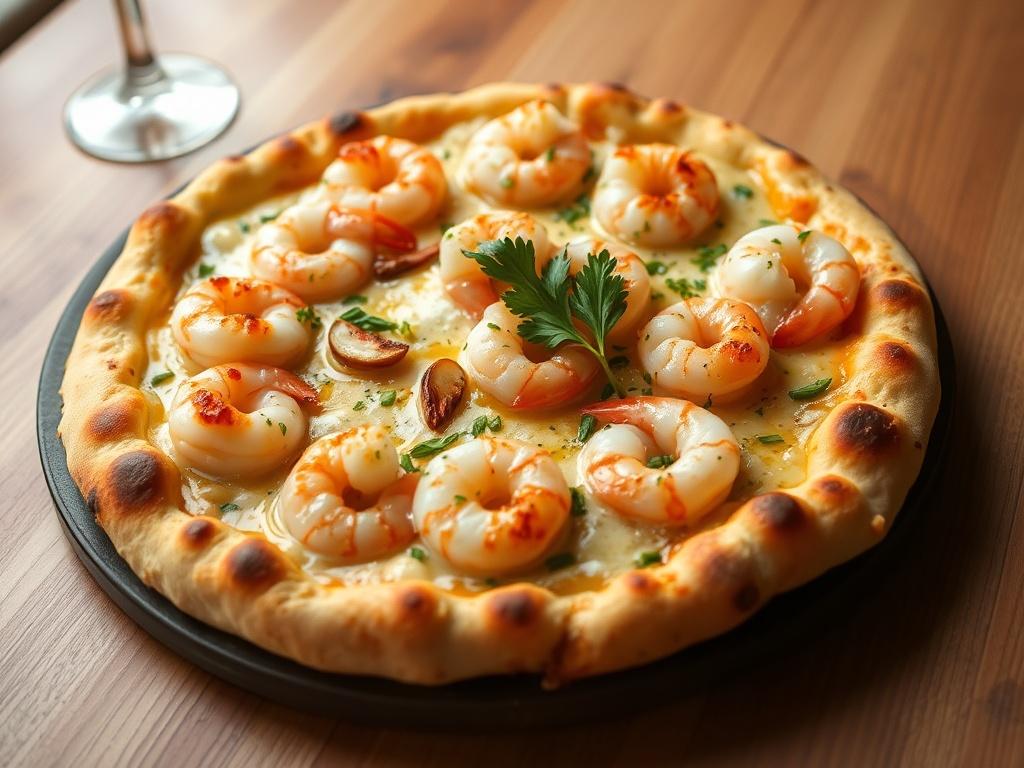 Пицца с креветками в чесночном масле: изысканный выбор
