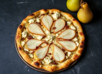 Пицца с грушей и горгонзолой: десерт для гурманов с контрастными нотами