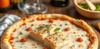 Пицца с треской в сливочном соусе: морской вкус на идеальном тесте