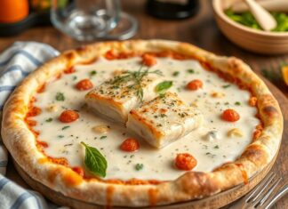 Пицца с треской в сливочном соусе: морской вкус на идеальном тесте