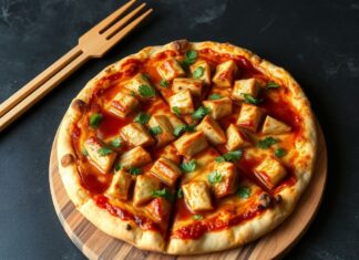Пицца с курицей и соусом терияки: азиатский акцент на твой обычный вечер