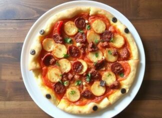 Пицца с чоризо, картофелем и паприкой: испанский колорит на вашем столе