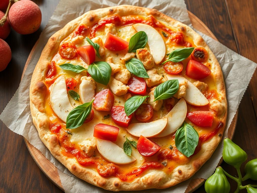 Пицца с личи и курицей: неожиданный дуэт вкусов, который стоит попробовать