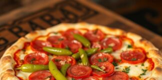 Пицца с салями и перцем пепперончини: острота вкуса, которая звучит по‑итальянски Пицца с салями и перцем пепперончини: острота вкуса, которая звучит по‑итальянски