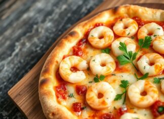 Пицца с креветками и петрушкой: морская свежесть на вашей тарелке